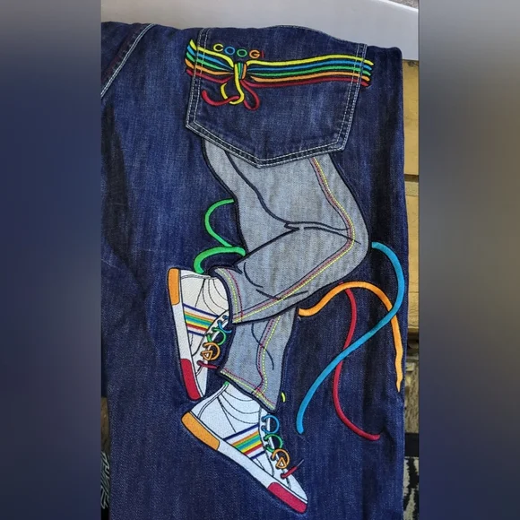 Coogi Men Vtg ,Y2k, Australian Authentic Embroidery, Baggie Style, Size 36Wx 34L - Picture 16 of 16